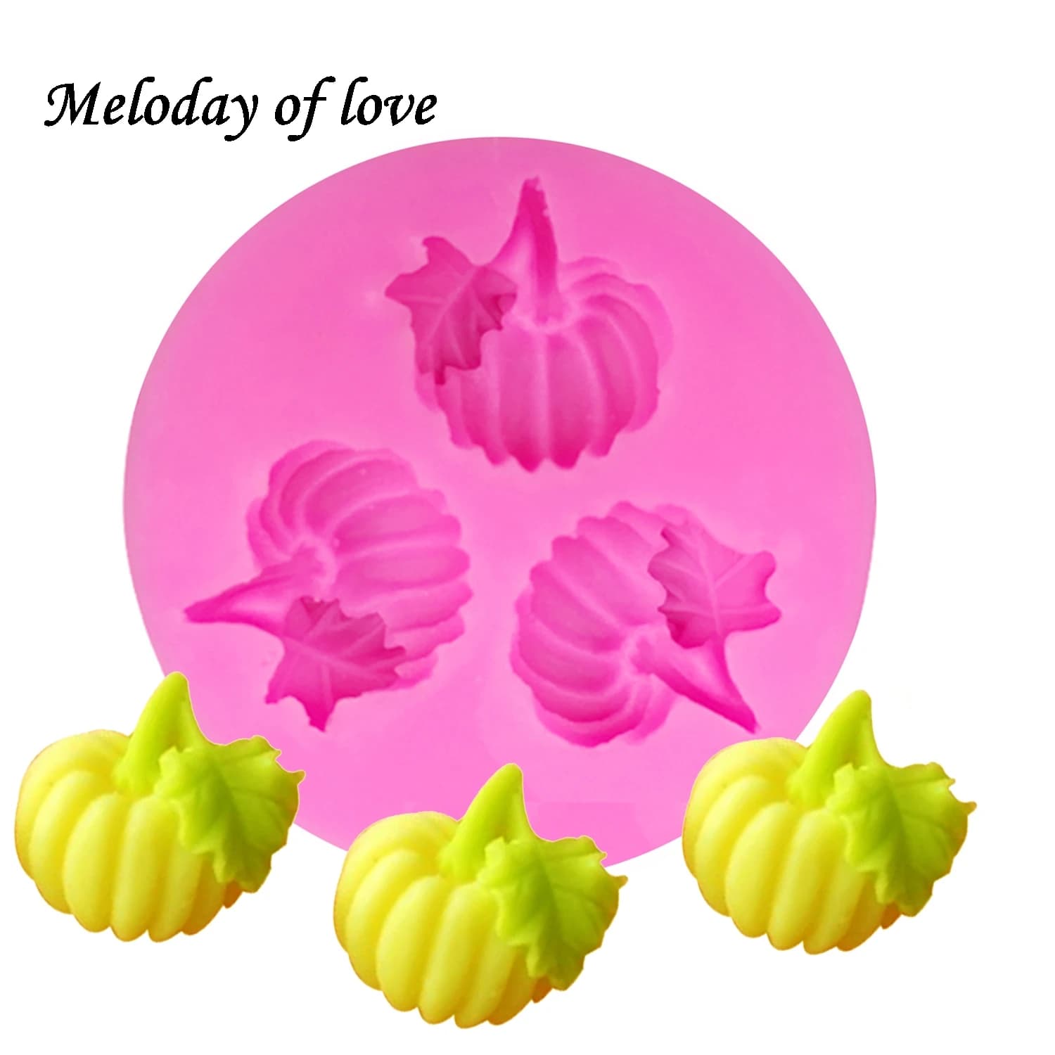Verdure 3-hole zucca cioccolato DIY della torta del fondente che decora gli attrezzi del silicone stampo di Argilla Resina Della Caramella Super Sculpey T0074