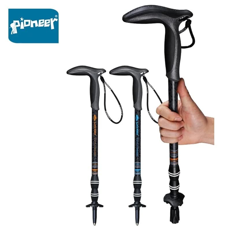 T-Shirt Carbon Fiber Touring Sticks Trekking Ultralight Telescopic Alpinism 49cm-100 cm Trail Spied rods