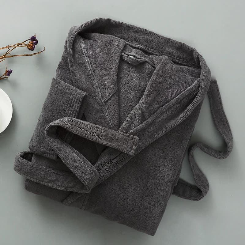Men's Bathrobe with Hood Cotton Men's Bathrobe Kimono Man's Dress Homewear Men's Dress Nightwear Pijama Dresses Winter Autumn