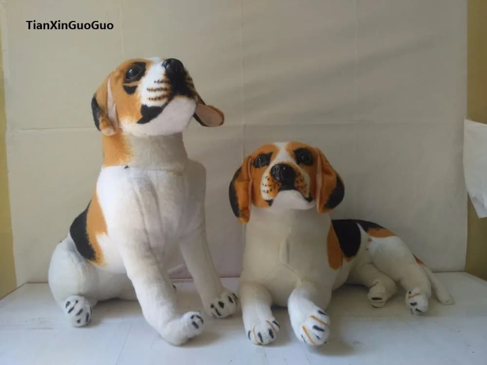 30-35cm Artificial Beagle Dog Plush Toy Soft Doll Birthday Gift B1955