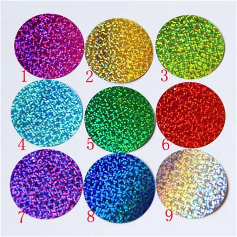 Paillettes rotonde grandi da 40 mm 50 mm Paillettes piatte in PVC Paillette per cucire Ologramma Paillettes per matrimonio artigianale con 1 foro laterale Colori laser 30 g