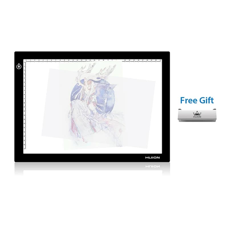 HUION L4S LED Light Pad tavolo da disegno 17.7 pollici Ultra-sottile regolabile con protezione della vista Tracing Light Box per schizzi di artisti