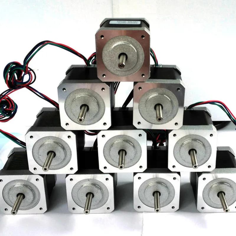 Motore passo-passo Nema17 da 1,8 gradi 42HS48-1804 con 4 fili/1.8A/12V/0.53N.M Incisore per fresatura CNC/stampante 3D