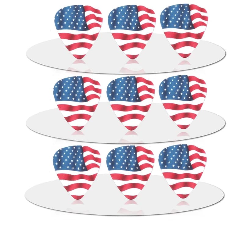 SOACH 50pcs plettri per chitarra acustica pick American flag corde strumento Guitarra accessori/Bass guitar paddle/ukulele parts