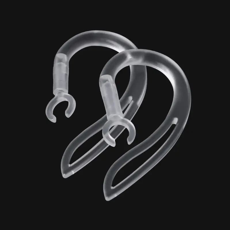 Auricolari cuffie con Clip in Silicone morbido trasparente con gancio per l'orecchio 5 6 7 8 10mm