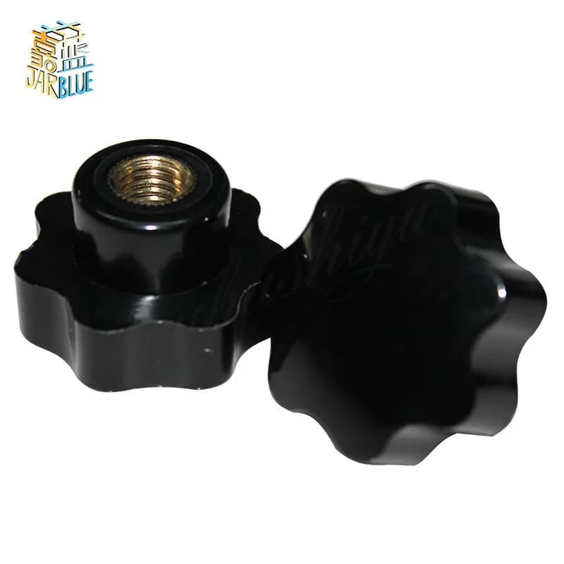 1-5 Pz M5 M6 M8 M10 M12 M14 M16 M20 Stampante 3D CNC Plum Bachelite Stringere A Mano Dadi Maniglia Star Meccanico Nero Pollice Dado