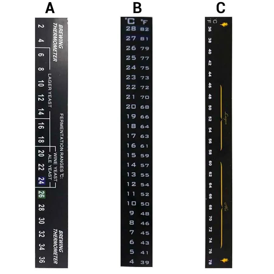 Digital adhesive thermometer for beer and wine made at home Thermometer for fermentation thermometer LCD thermometer