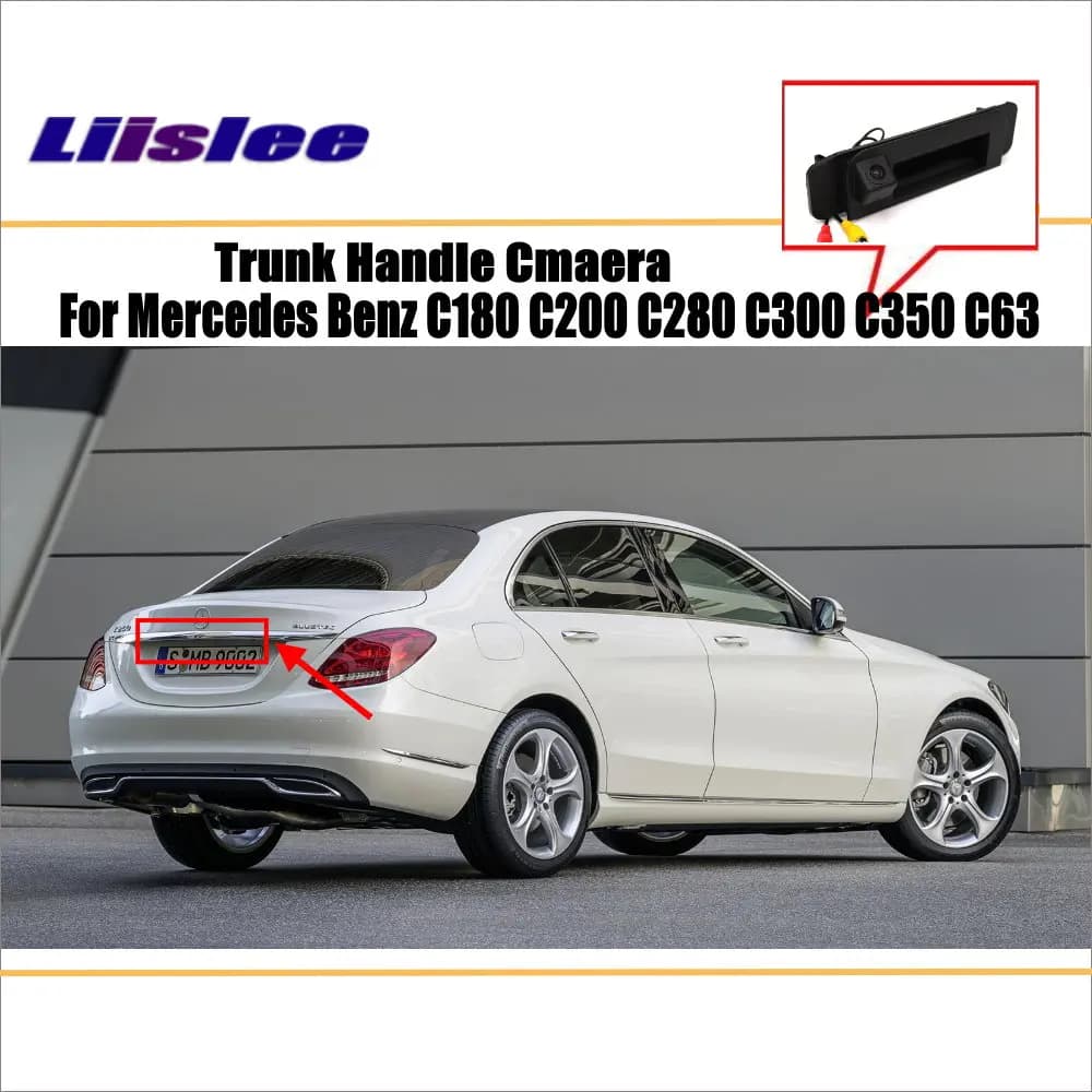 Telecamera Posteriore per Mercedes Benz C180 C200 C280 C300 C350 C63, Integrata nella Maniglia del Bagagliaio, SONY OEM AUTO HD CAM