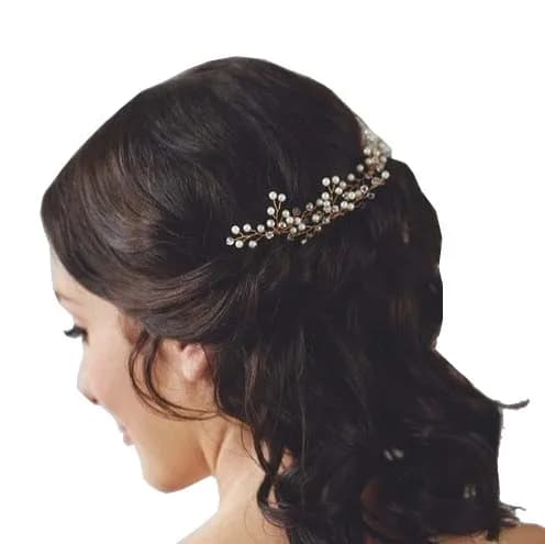 Forcine per capelli con perle da sposa per feste flessibili per accessori per capelli da sposa Fermagli per capelli da donna di moda Molti gioielli per capelli da sposa fatti a mano