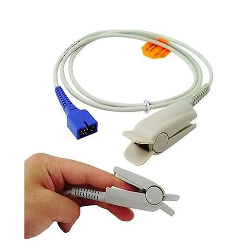 Spedizione gratuita Compatibe per Nellcor DB7 Pin Sensore FingerCilp Spo2 per adulti, sensore sonda pulsossimetro, cavo adattatore Spo2 TPU 1M