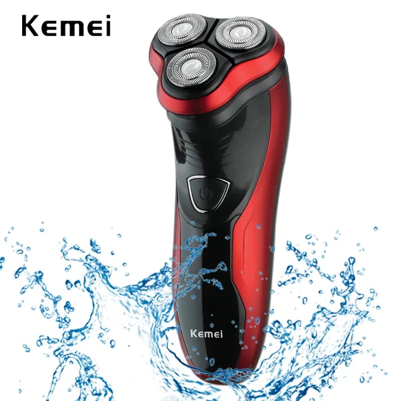 Kemei Electric Razor Face Care Washable Shaving Razor Men's Shaving Machine 3D Rechargeable Trimmer