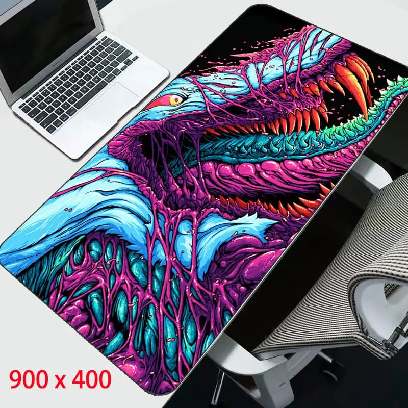 Gaming Mouse Pad XL Grandi Dimensioni 900*400 bordo di Bloccaggio di Gomma Mousepad Gamer CS Andare Hyper Bestia Mouse Zerbino Da Polso riposo per il Computer Portatile