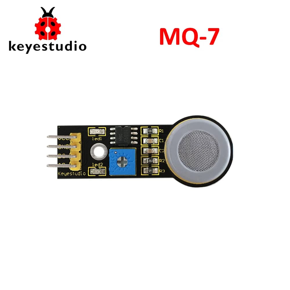 Modulo Sensore di Rilevamento Gas Monossido di Carbonio CO MQ-7 Keyestudio per Arduino, Progetto Elettronico Fai-da-Te