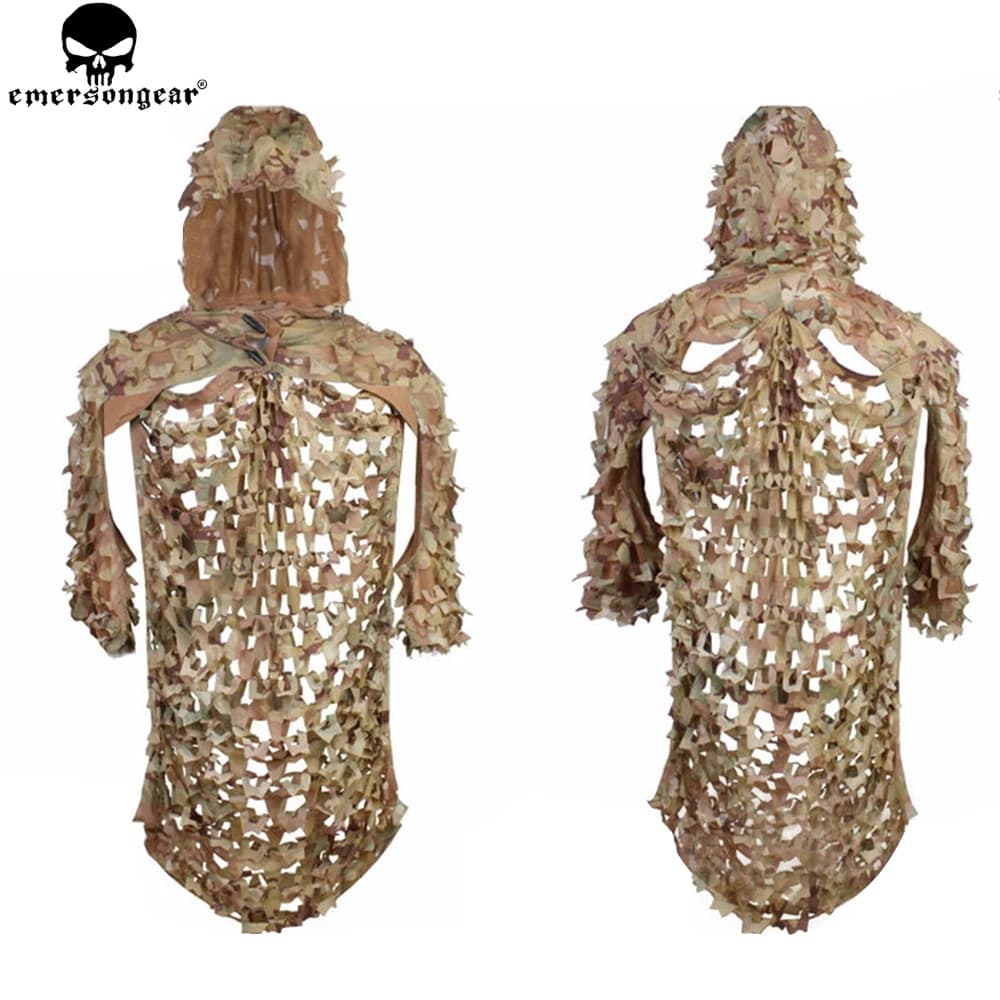 Emersongear Leggero Assault Ghillie Camouflage Ghillie Suit Abbigliamento da caccia segreto Tuta da cecchino Abbigliamento mimetico EM6975