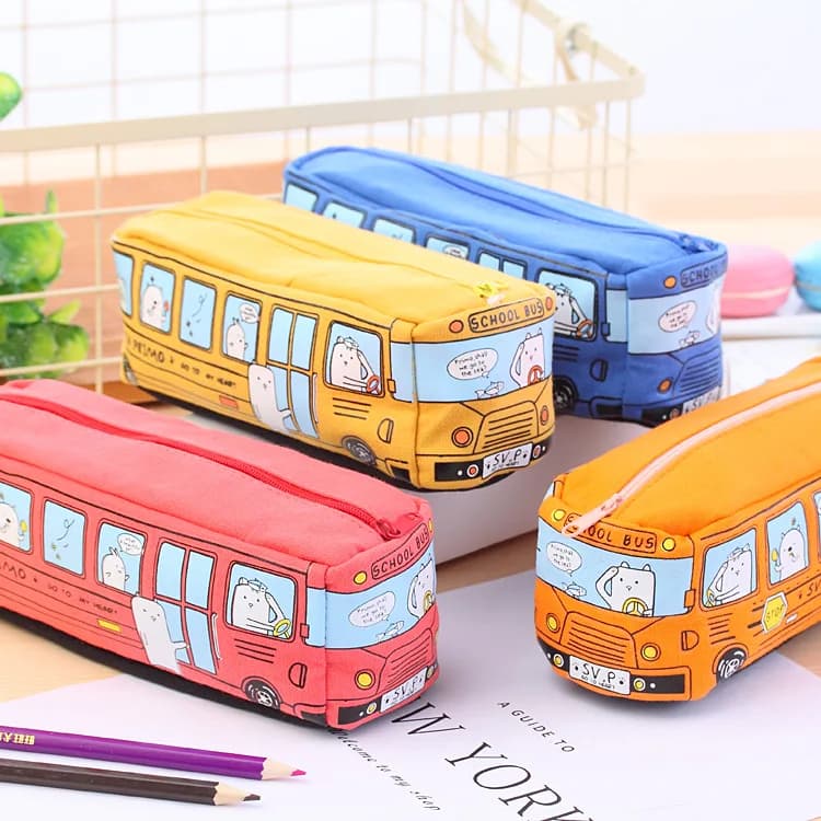 1pc creativo grande astuccio per auto in tela materiale scolastico astucci per matite custodia per ragazza ragazzi portapenne per cancelleria
