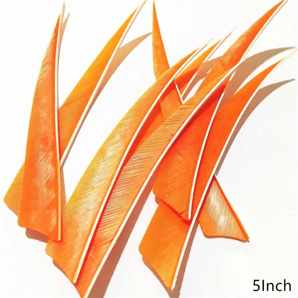 20 pezzi 14 colori freccia piuma 5 pollici frecce di tacchino naturali piume tiro con l'arco freccia Fletch Fletching per sparare all'aperto