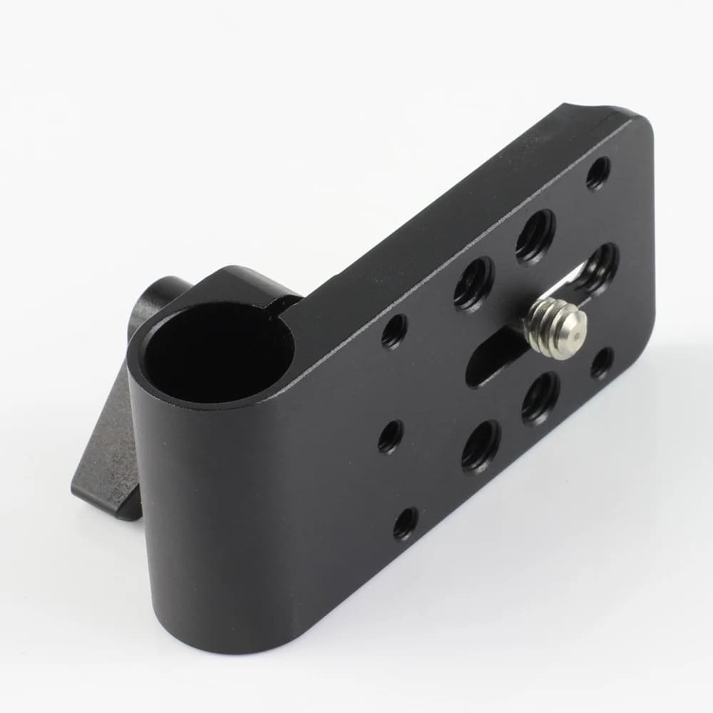 Mini Cheese Plate Mount 15mm Rod Clamp fr Follow Focus Mirrorless Camera Rig Cage 15mm Rod Sytem BMPCC Tripod Slider Stabilizer