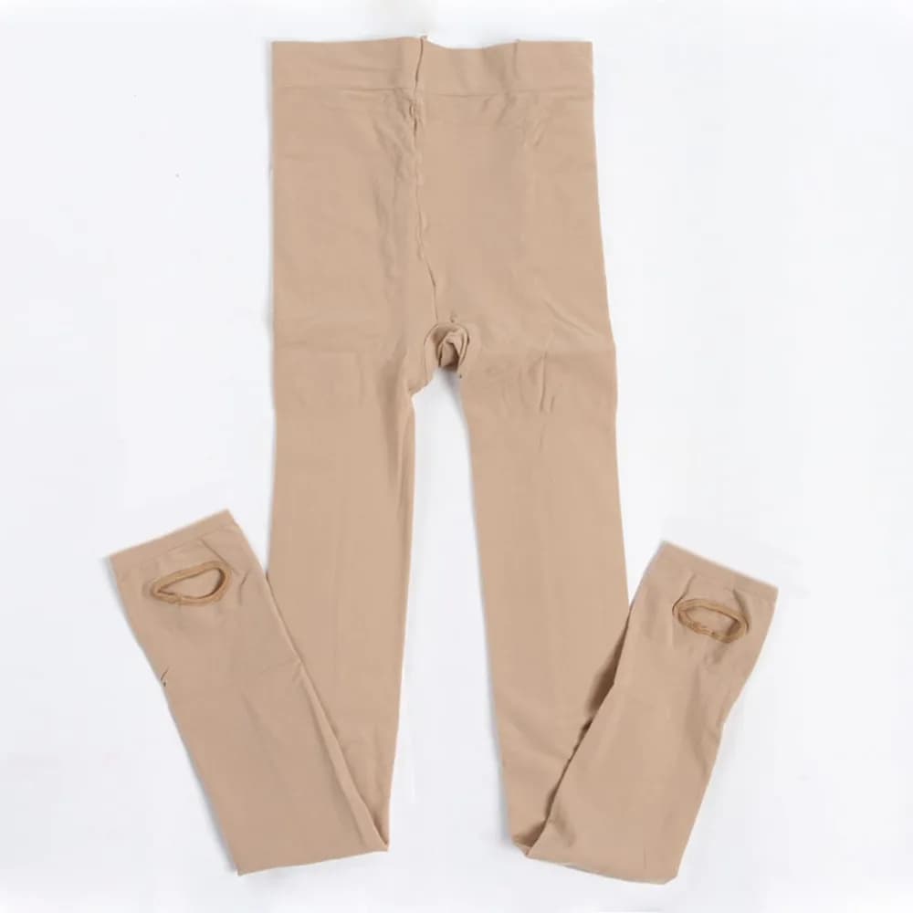 Collant da donna sexy passo piede 120D velluto media collant senza cuciture calze elastiche collant sottili