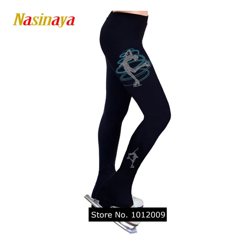 Pantaloni da Allenamento per Gare di Pattinaggio Artistico, Pantaloni Caldi per Adulti e Bambini, Abbigliamento per Pattinatori e Skater