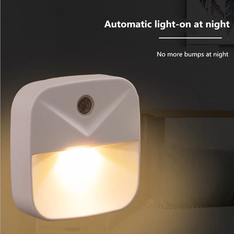 EU Spina DEGLI STATI UNITI di Controllo Sensore di Luce Luce di Notte Mini Novità Piazza Camera Da Letto Luci lampada Per Il Regalo Del Bambino Romantico