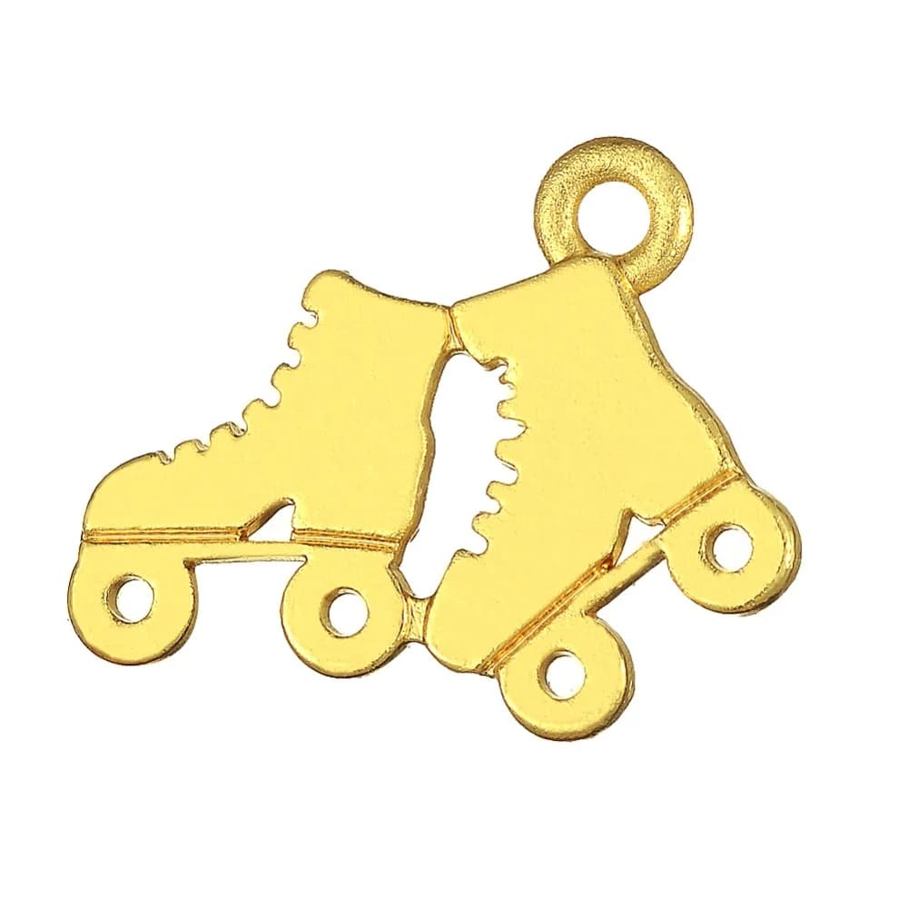 My shape 20pcs pattini a rotelle scarpe Charms Color oro Ice Skate ciondoli sportivi per collana bracciali accessori per la creazione di gioielli