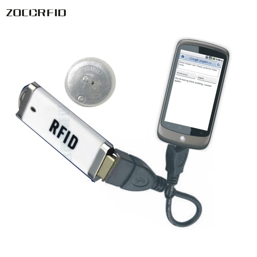 Lettore di schede Smart IC ISO15693 13,56KHZ per chip NFC I CodeII con lettore NFC USB