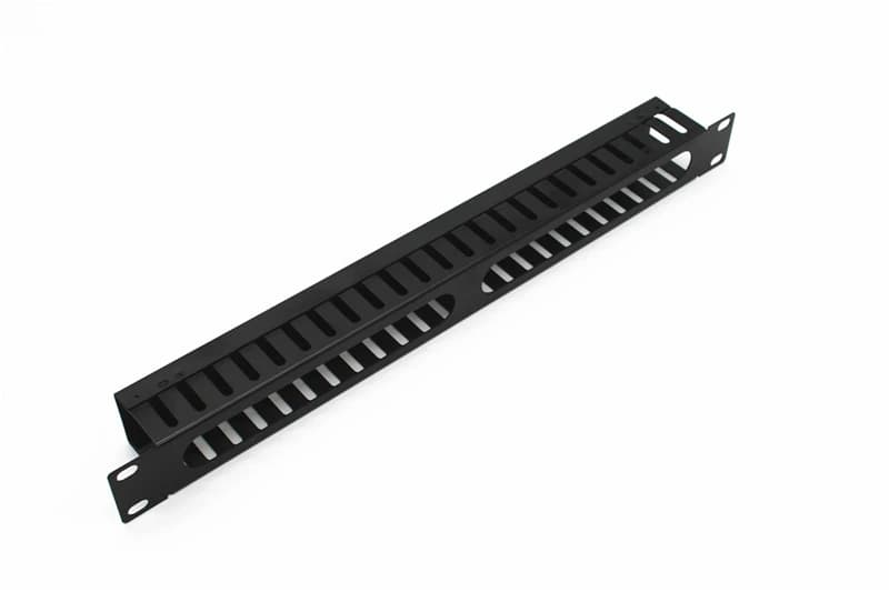 Organizzatore per la gestione dei cavi 1U in acciaio freddo addensato per armadio rack di rete da 19" 25 bancarelle 50 porte per pannello patch ELINK 1pz