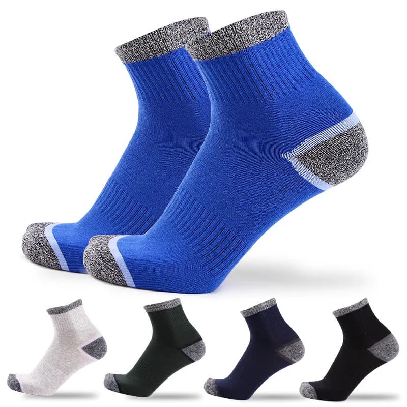 5 paia di calzini da uomo in cotone, calzini sportivi ad asciugatura rapida, calzini autunnali e invernali da uomo, calzini termici Strandard per trekking maschile, nuovo marchio EU39-45