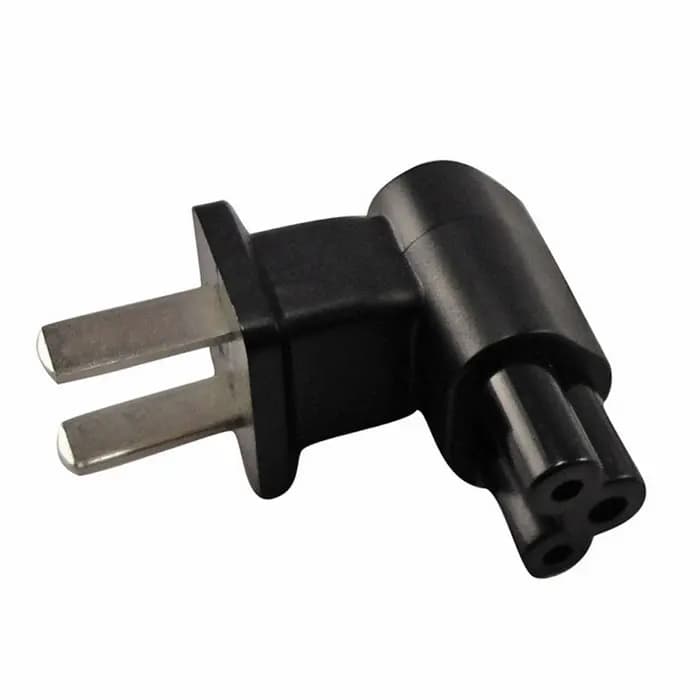 Adattatore da viaggio USA 1-15P maschio a IEC C5 spina elettrica ad angolo retto femmina a 3 pin per notebook portatile