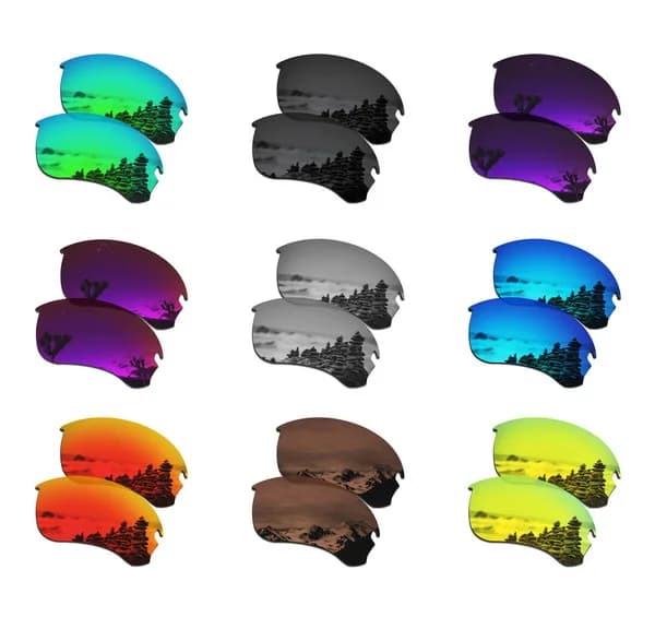 Lenti UV400 di ricambio polarizzate SmartVLT per occhiali da sole Oakley Flak Draft Asian Fit OO9373 da 70 mm
