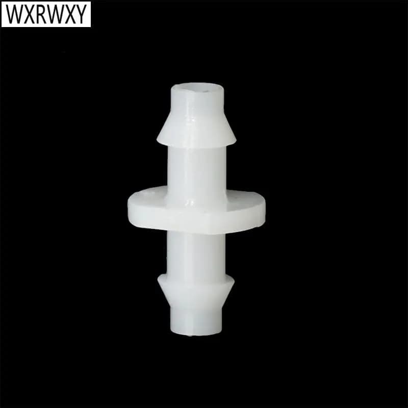 Spinato 1/4 "tubo da giardino connettore 4/7 tubo dritto barbe di irrigazione goccia a goccia tubo di acqua connettore 50 pz