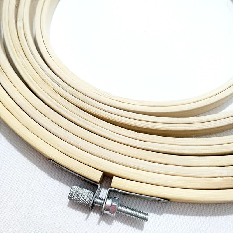 11 Size 13-40cm Bamboo Frame Embroidery Hoop Ring DIY Needlecraft Cross Stitch Machine Round Loop Hand Household Sewing Tools