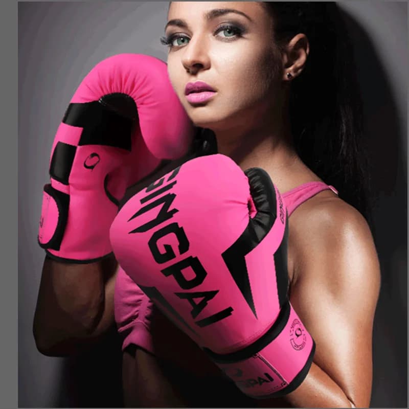6oz 10oz 12oz Women's Men's Breathable Fitness Boxing Gloves Punch bag kick boxing glove MMA Muay Thai kicking gloves Protecto