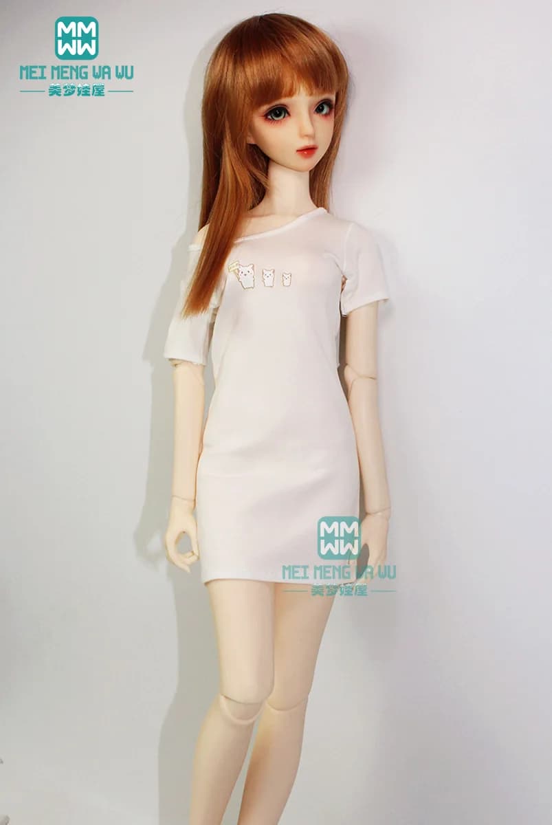 BJD Doll Clothes for 1/3 58-62cm SD10 SD13 DD BJD Doll Fashion Casual Wild Long T-Shirt