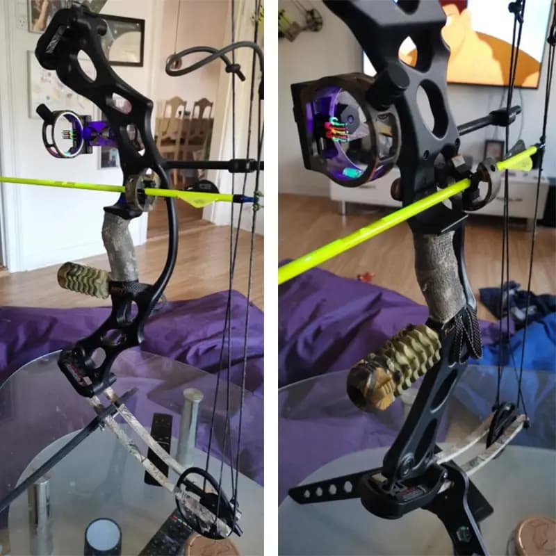 TP1000 Crossbow Bow Accessories Combo - Compound Bow Sight Kits with Arrow Rest Stabilizer String Wax for Hunting Archery