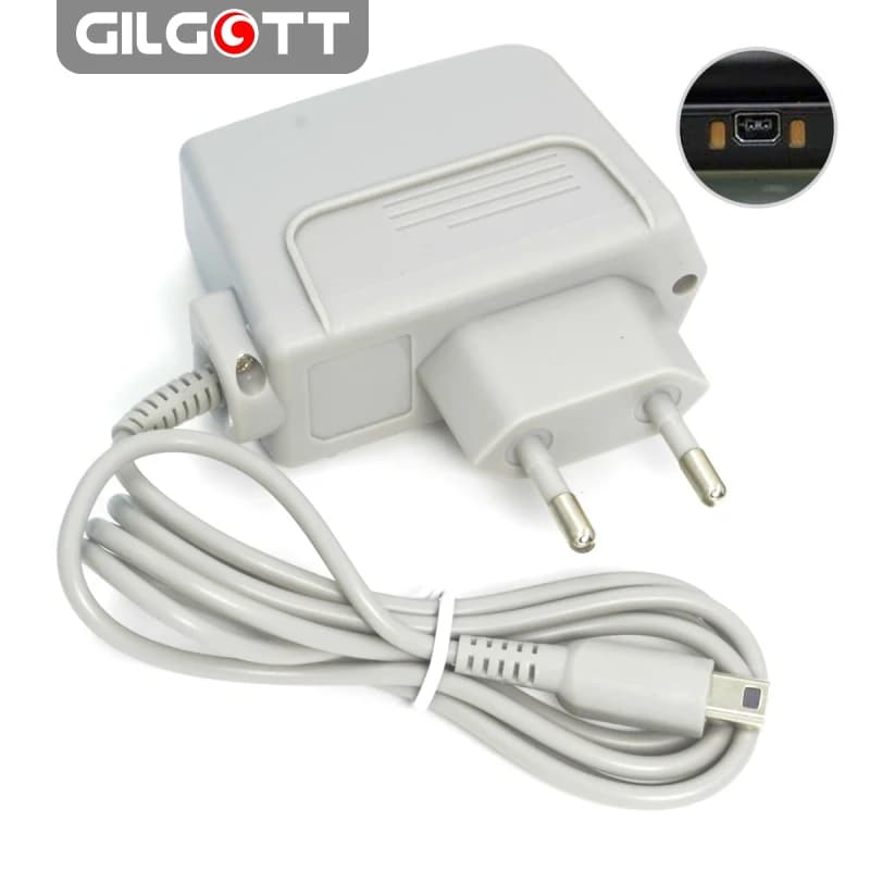 Caricatore da viaggio con spina europea per Nintendo NUOVO 3DS XL AC 100 V-240 V Adattatore di alimentazione per Nintendo DSi XL 2DS 3DS 3DS XL