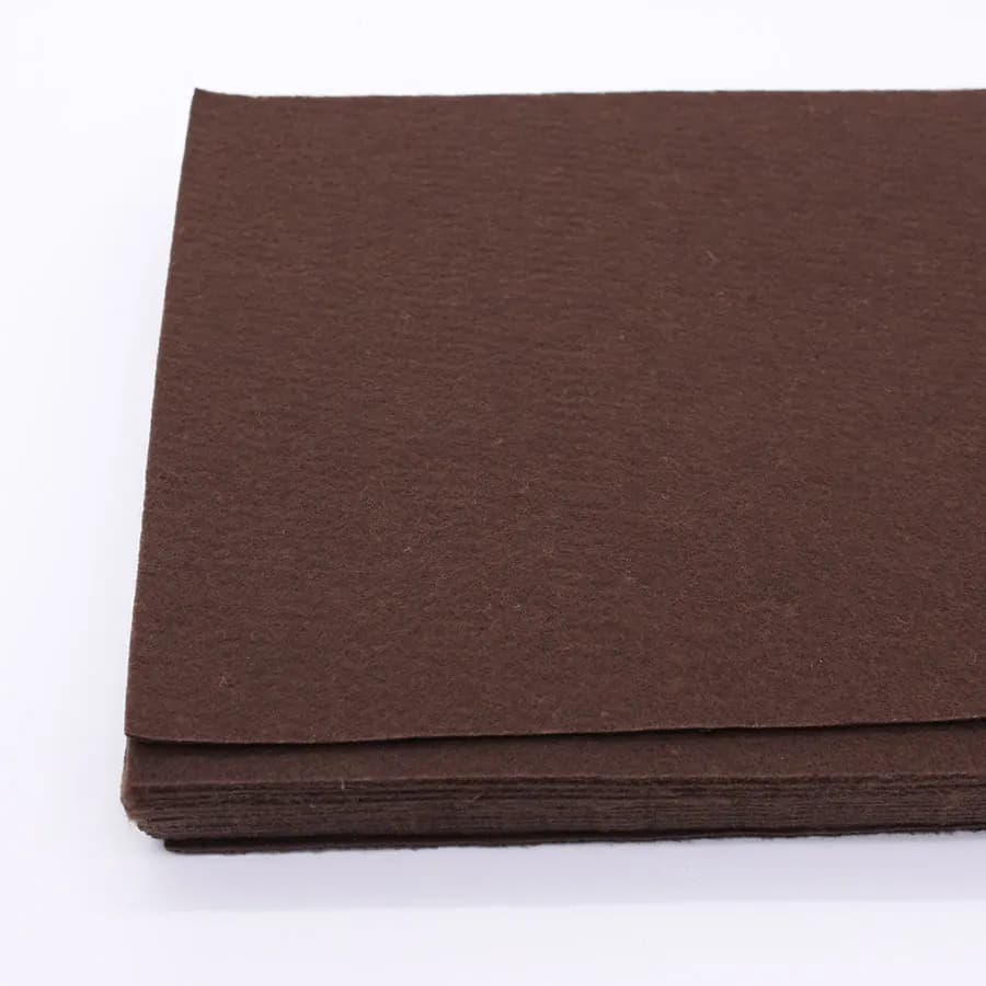 2mm Brown Hard Felt Fabric Polyester Needlework DIY Handmade Sewing Fieltro Entretela for Craft