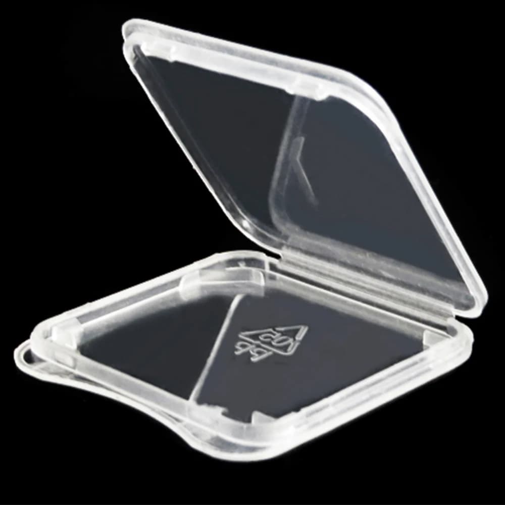 1000pcs/lot Plastic Clear Standard SD SDHC Card Case Memory Card Storage Holder Box