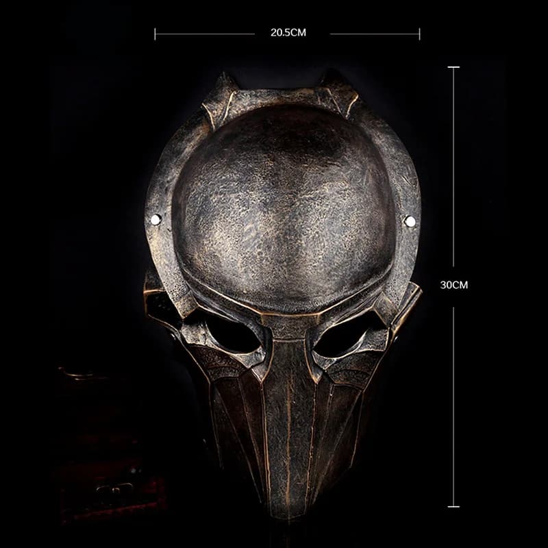 Marrone Predator Mask Aquila Mask Mask Mascara Terror Film Mask Party Masks Fancy Costume Cosplay Halloween Gift Costume