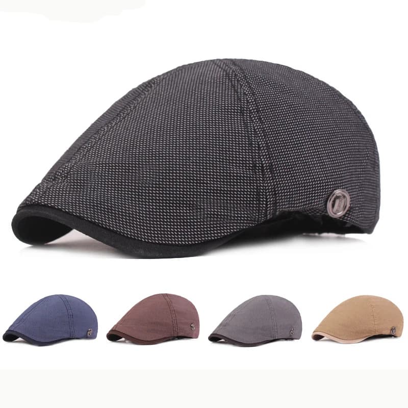 HT2446 berretto Vintage uomo donna berretto per primavera autunno cotone Retro berretto cappello 6 pannelli berretto piatto uomo donna berretto berretto
