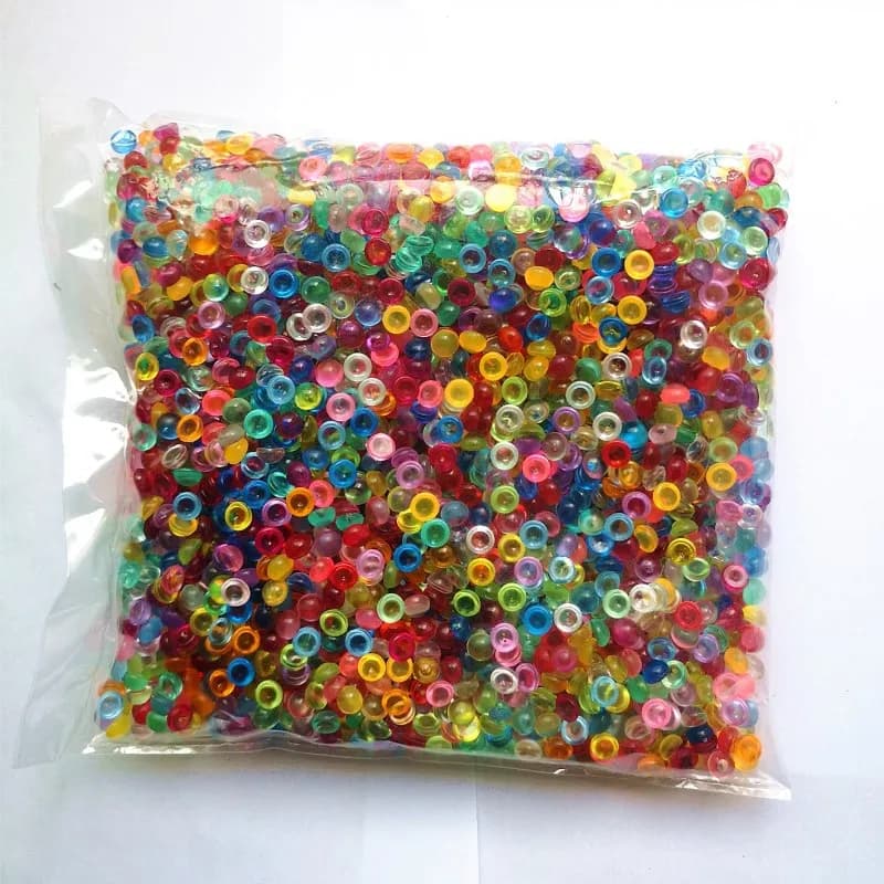 500g Bambini Perline di melma colorate Palline Piccole piccole perline per le arti Festa artigianale Acquario Decor Bambini Accessori fai da te Novità Giocattoli