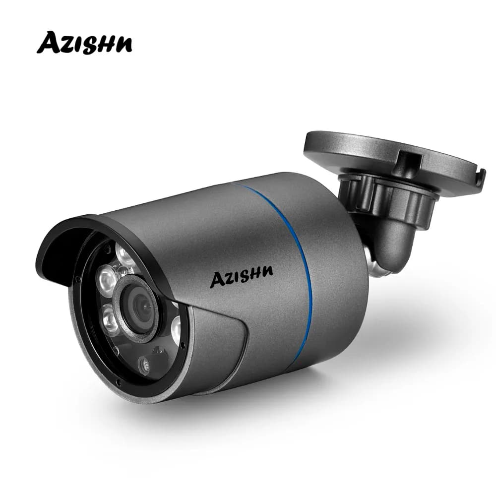 AZISHN H.265 Metal IP Camera 25FPS 2MP 1080P Full HD Motion Detection IP66 Outdoor night vision RTSP XMEye Security CCTV Camera