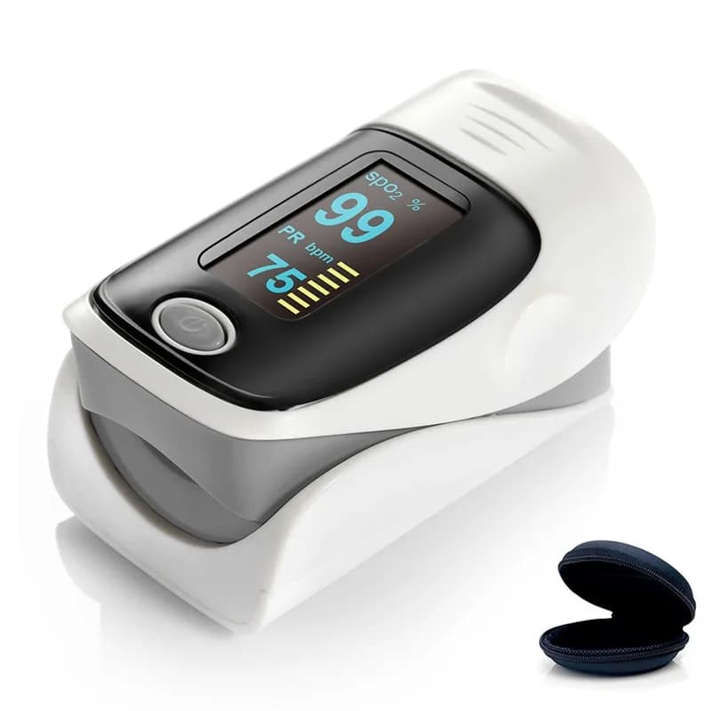 Finger SPO2 PR Health Home Care digital finger wiper with carry case for oxygen saturation meter