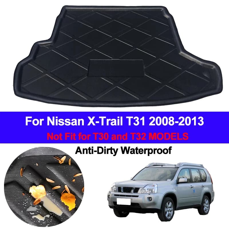 Auto Boot Posteriore Cargo Liner Vassoio Tronco Bagagli Tappetini Tappeti Pad Per Nissan X-Trial Xtrail T31 2008 2009 2010 2011 2012 2013