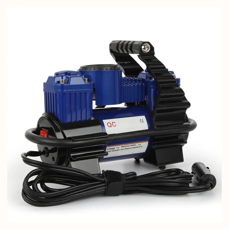 Gonfiatore della pompa dell'aria della pompa dell'aria della pompa dei pneumatici dell'automobile del metallo della pompa dell'aria dell'automobile del doppio cilindro 12v ad alta potenza
