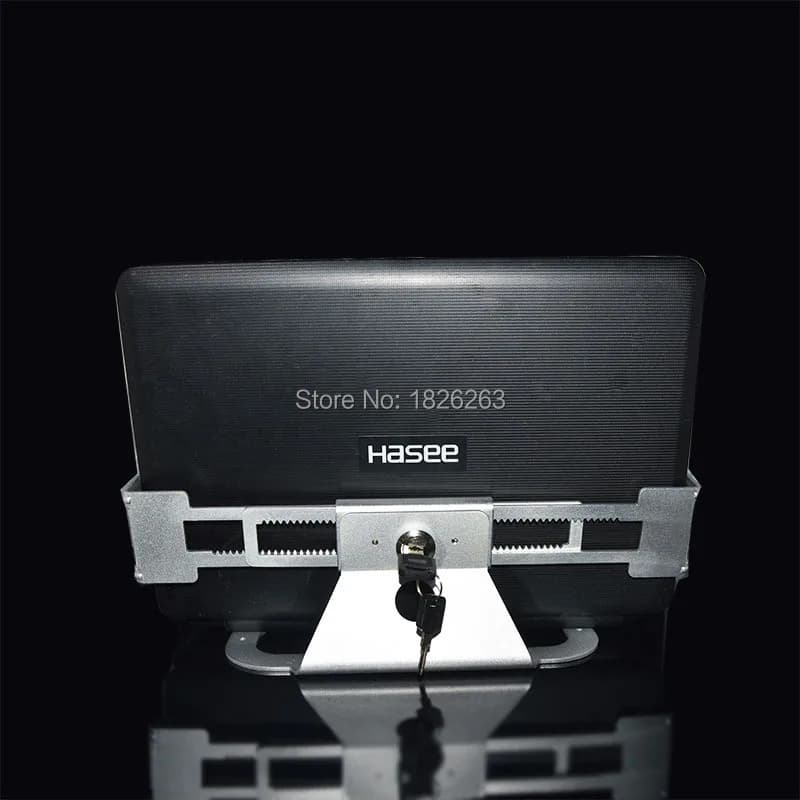 Espositore per laptop antifurto in lega di alluminio L102 con serratura di sicurezza e chiave Supporto per laptop da 13-19 pollici Supporto per tablet PC