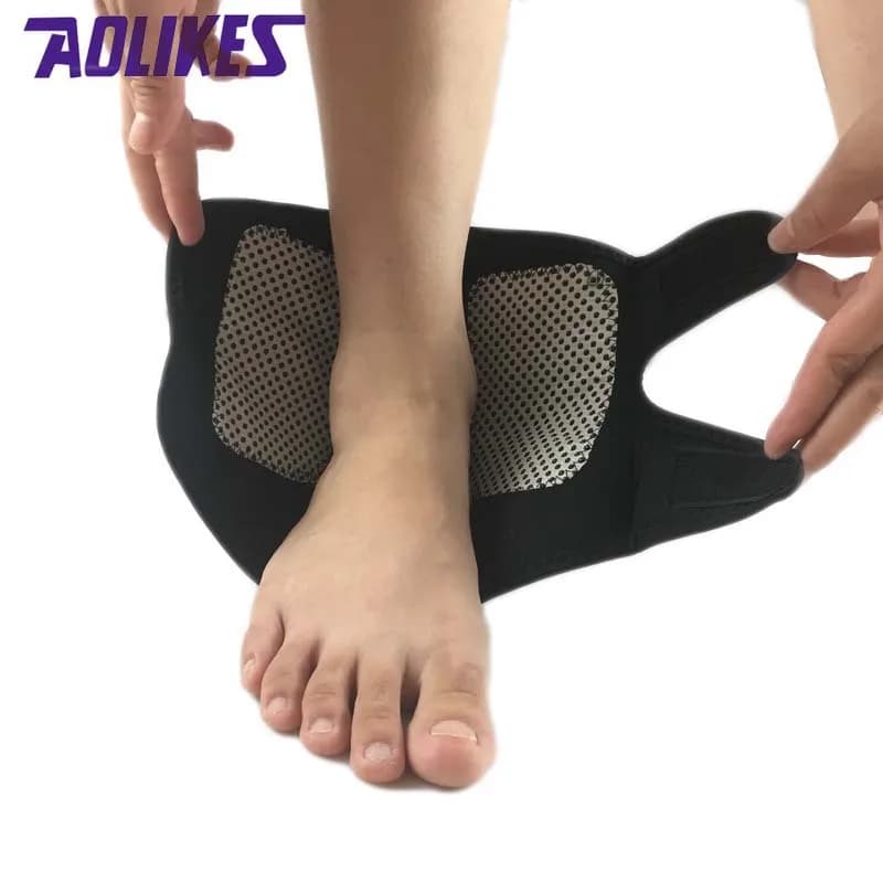 10 Pezzi Supporto Caviglia Autoriscaldante Magnetico, Protezione Invernale Termica per Sport, con Tormalina, Fascia di Sostegno per Piede