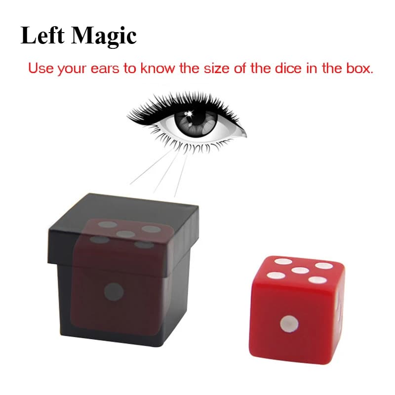 1 Set Prospettiva Occhio Distinguere Il Colore Attraverso Il Suono Dadi Trucco di Magia Close Up Stage Puntelli Mago Magia Mentalismo Facile da