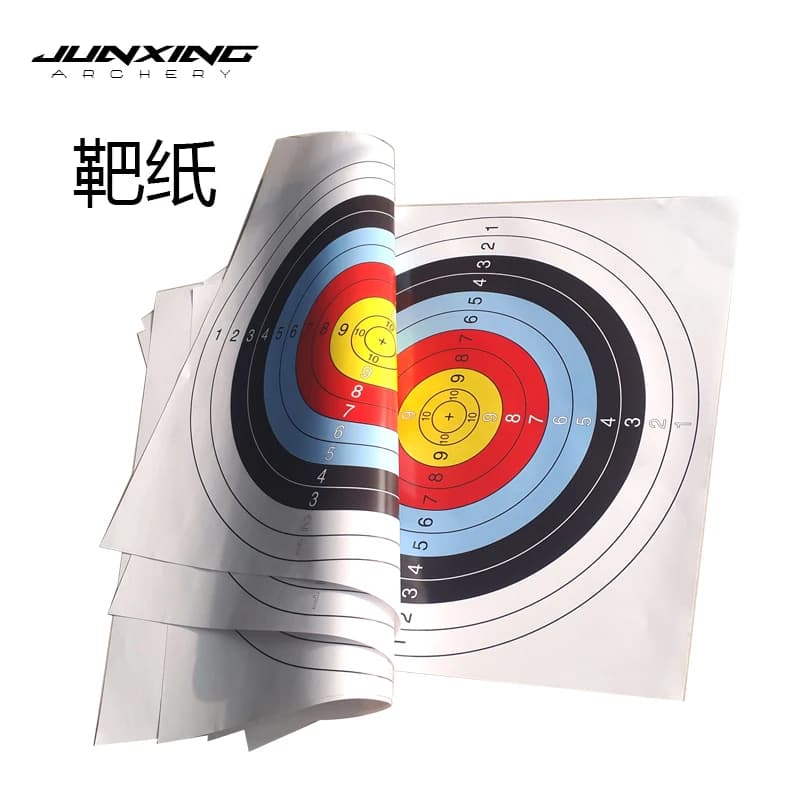 10 pz 60*60 cm/40*40 cm Tiro Con L'arco Bersaglio Arco di Carta Caccia Tiro Con Arco Kit Standard Anello Completo Singolo Punto Arco Ricurvo tiro