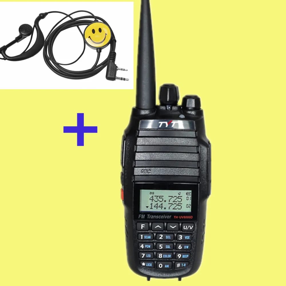 TYT TH-UV8000D Ham Radio 10 Watt woki toki UHF o VHF walkie talkie a lungo raggio 10 km Dual Band Radio bidirezionale